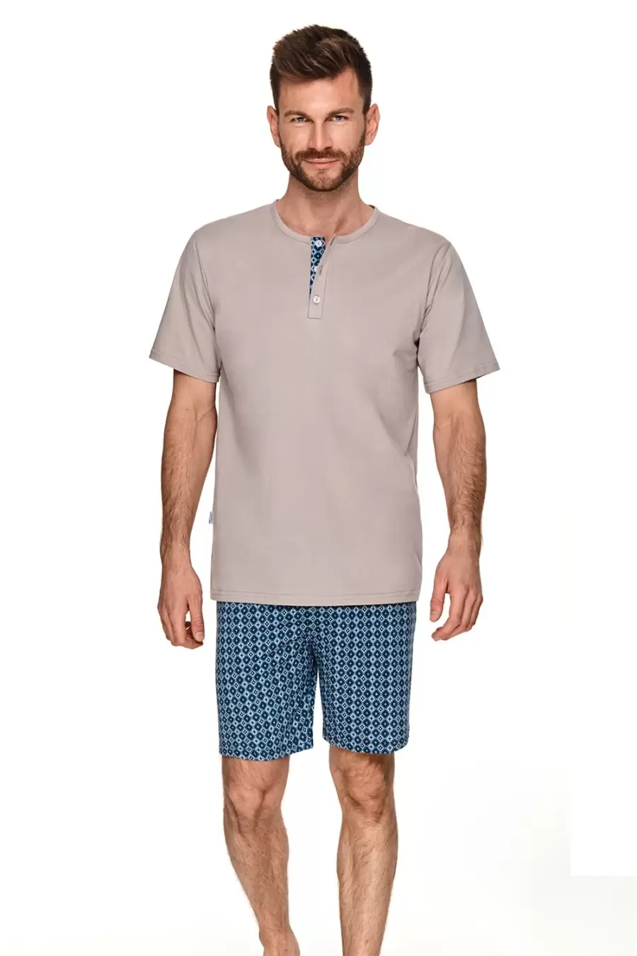 Taro 22S Maksim 2736-01, мужская пижама с шортами (XXL бежевый) (изображение 1)