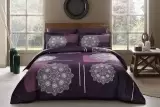 TAC SATEN DELUX MILLA фиолетовый, комплект постельного белья (изображение 1)