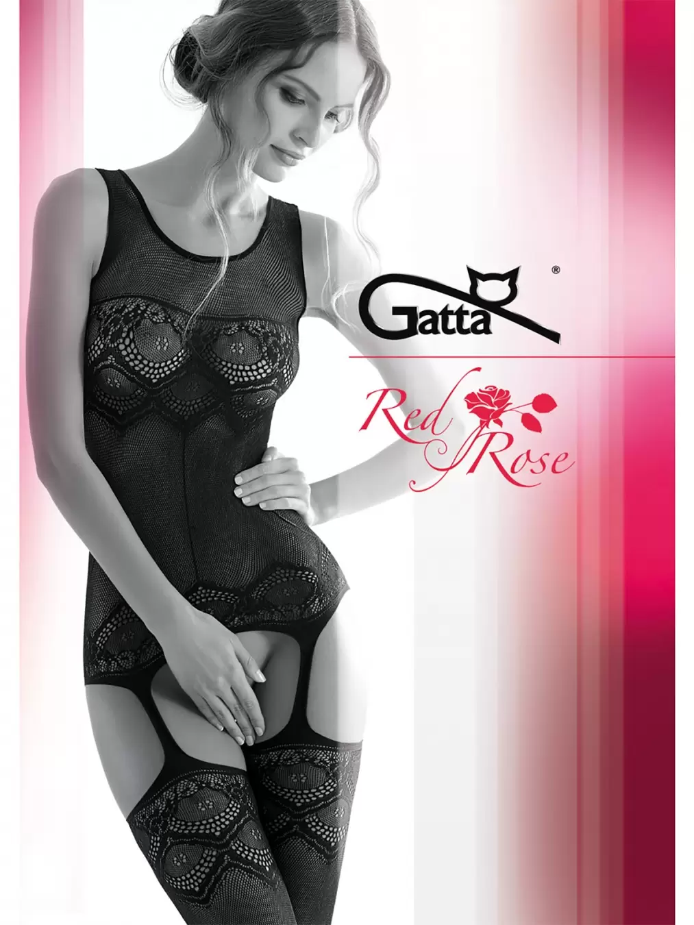 Gatta RED ROSE 01, фантазийные колготки (изображение 1)