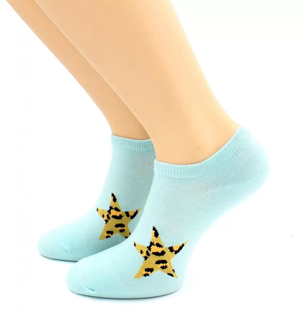 Hobby Line 539, носки женские Леопардовые звезды (изображение 1)