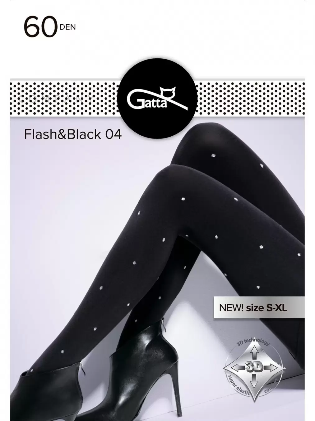 Gatta FLASH & BLACK 04, фантазийные колготки (изображение 1)