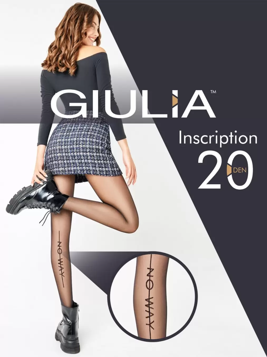 Giulia INSCRIPTION 01, фантазийные колготки (изображение 1)