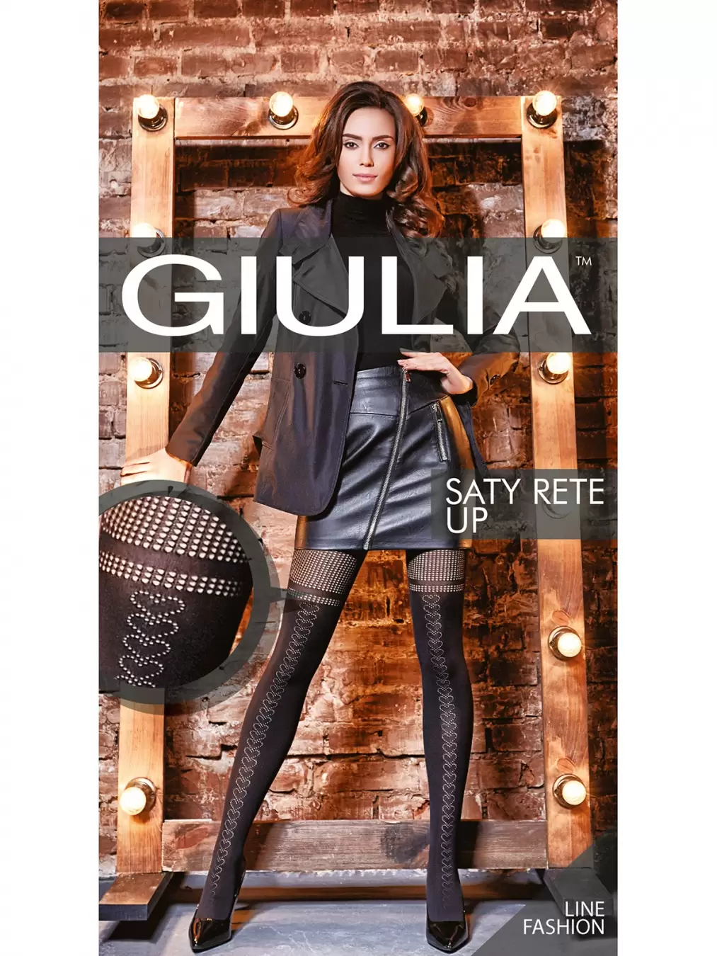 Giulia SATY RETE UP 02, фантазийные колготки (изображение 1)