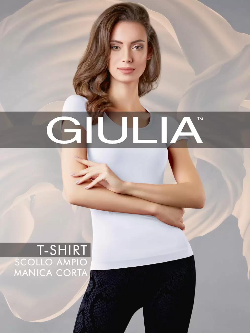 Giulia T-SHIRT SCOLLO AMPIO M.CORTA, футболка (изображение 1)